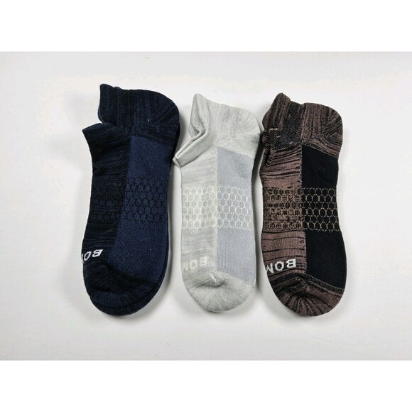 Bombas Assorted Athletic Ankle Socks Lot Of 3 Pairs Size M - Picture 1 of 2